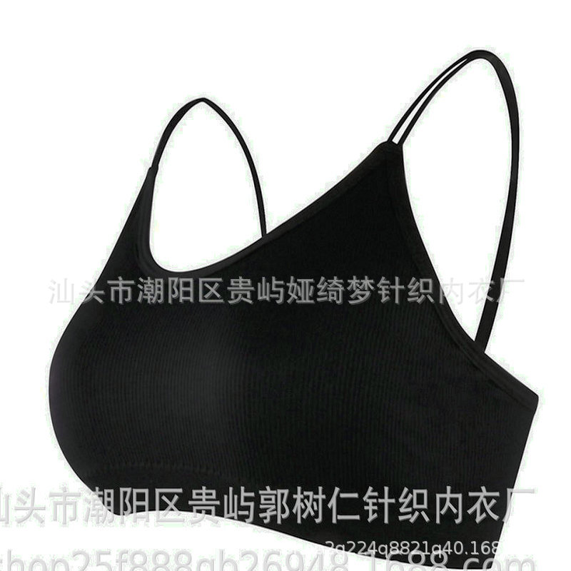 Cross-border más tamaño belleza espalda camisola ropa interior estudiante femenino tubo superior estilo coreano sujetador inalámbrico desgaste exterior correa interior envuelto pecho