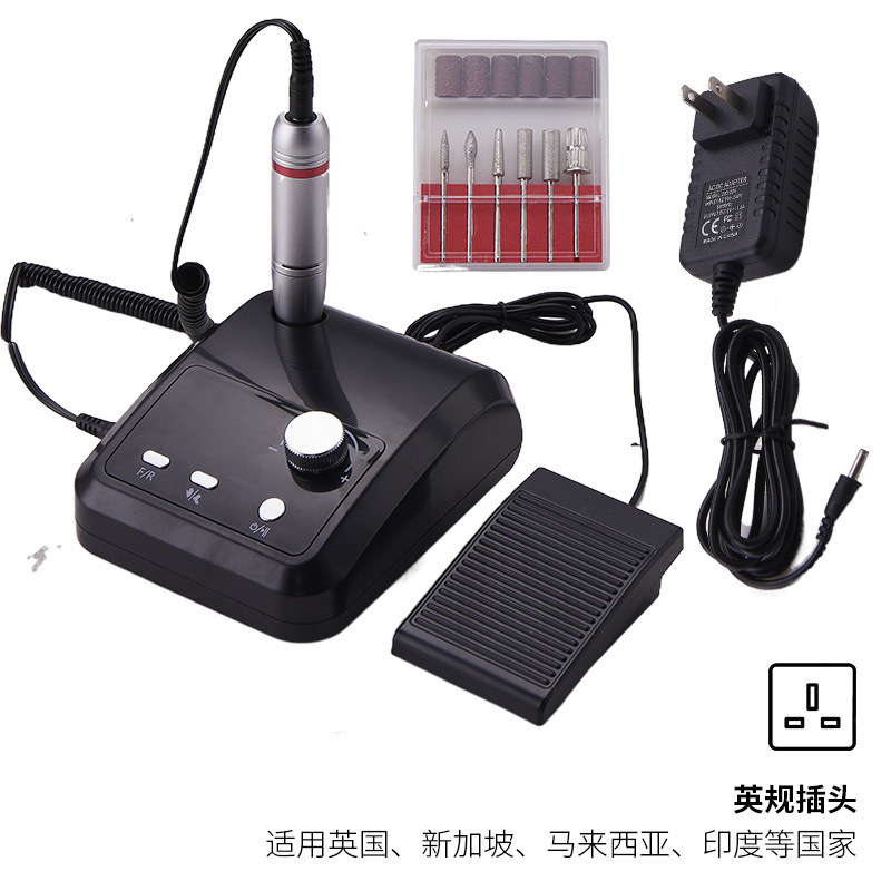 Nueva lijadora de uñas, lijadora de carga de alta velocidad, descarga profesional de uñas, piel muerta, tienda de uñas, lijado transfronterizo