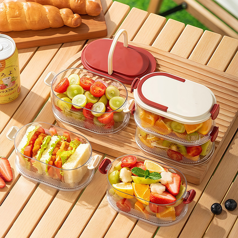 キッチン積み重ね可能な収納ボックス大容量ドライフルーツスパイスフルーツ冷蔵庫野菜食品収納ボックス|undefined