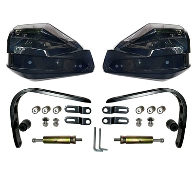 Motorcycle Handguard Wind Shield Uy125Afr Nine号Dl250 Anti-Fall Handlebar Uhr150 Kove 525X Modification (Motorcycle front windshield) - ares-black-aluminum-alloy-without-lights
