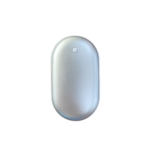 Marble Hand Warmer Mini Portable Charging Hand Warmer Two-in-One Metal Double-Sided Heating Hand Warmer Wholesale 