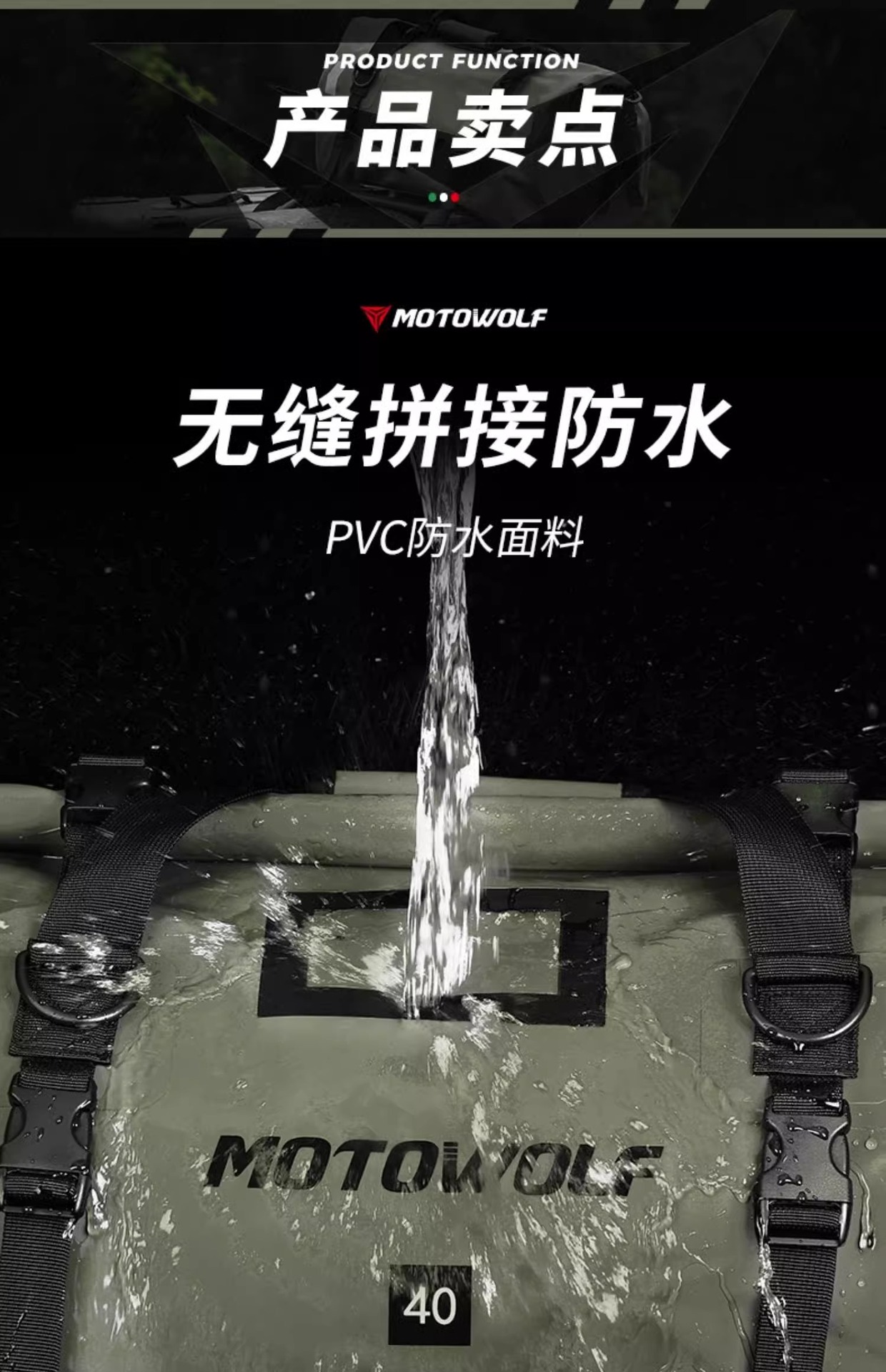 Motorcycle Rider Waterproof Bag Long-distance Motorcycle Travel Bag Rally Car Off-road Rear Bag Carrying Bag Hanging Bag Side Bag