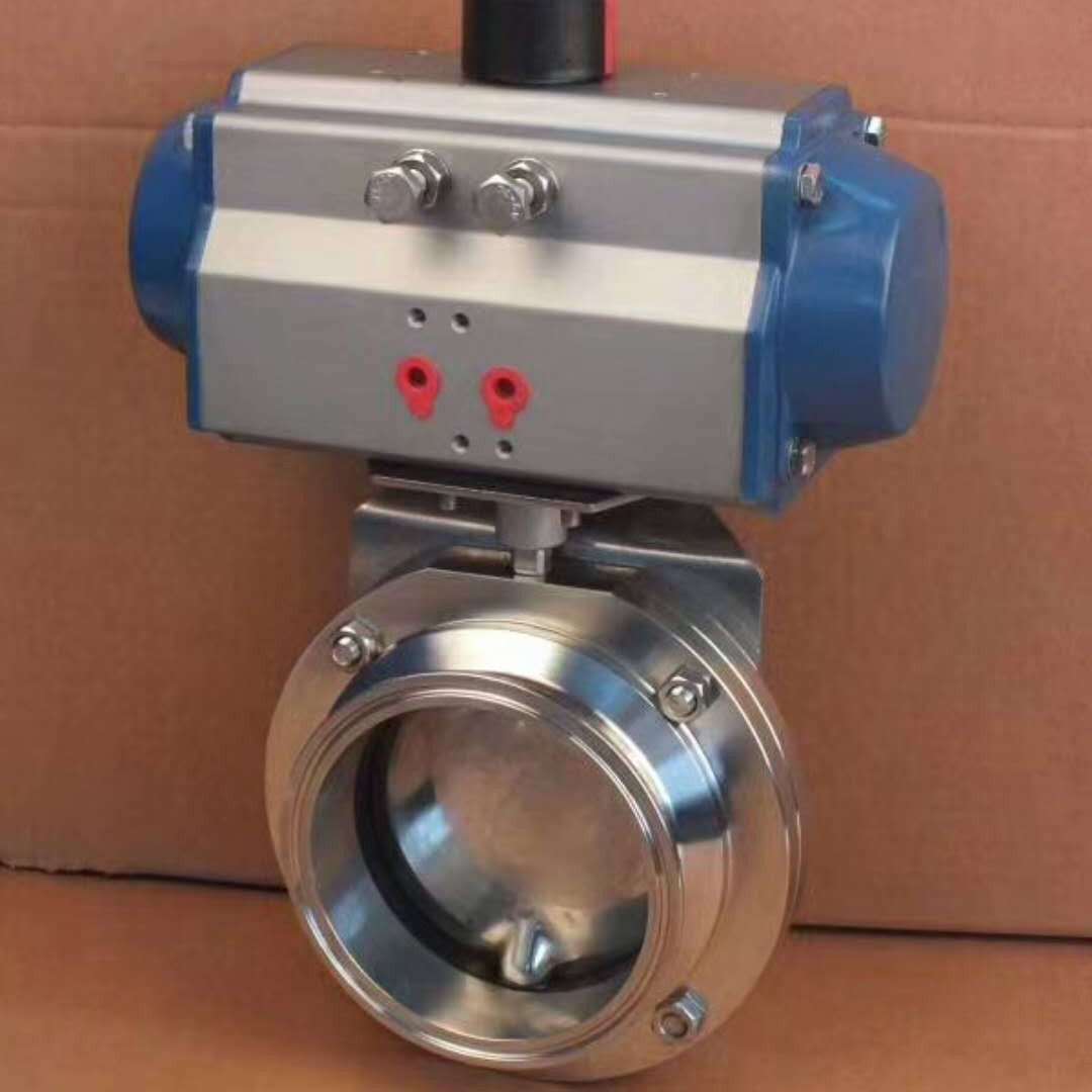 西德阀门卫生级不锈钢蝶阀阀门食品级蝶阀抛光洁净阀门焊接蝶阀