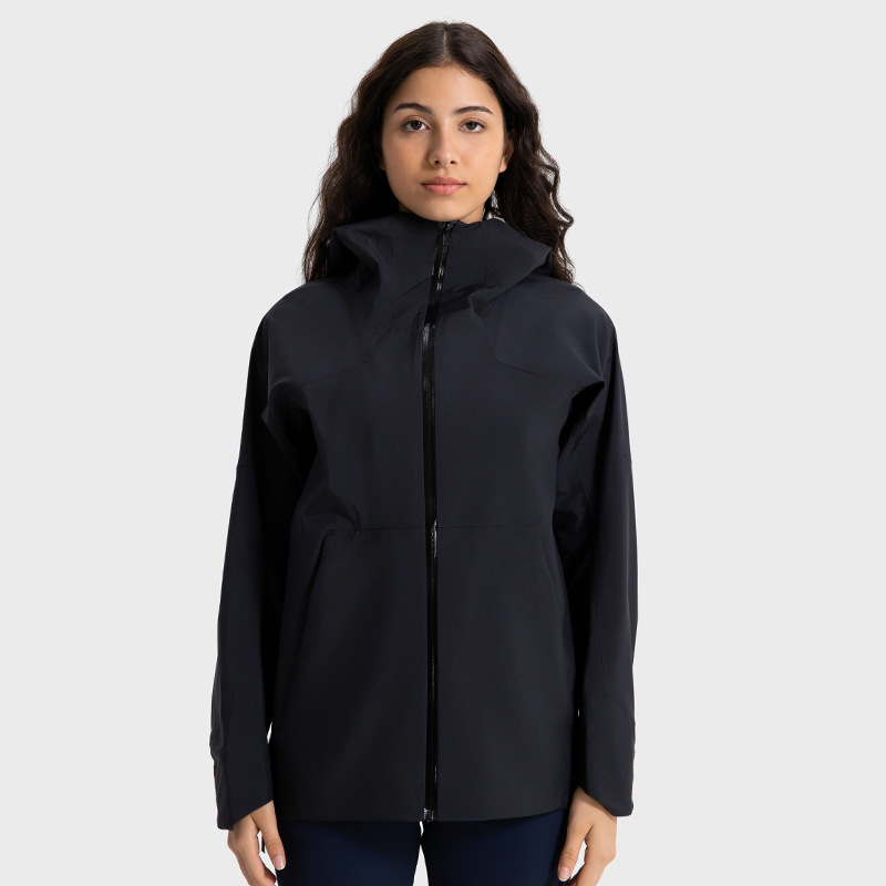 2025 ligero al aire libre nuevo impermeable a prueba de viento anticontaminación ropa de asalto mujeres cardigans con sombrero caminata ropa de montaña de campamento