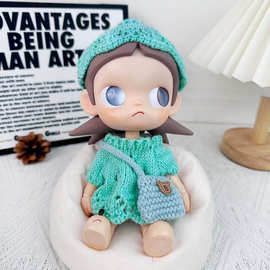 zsiga嘎子姐娃衣向往之处玩偶衣服多巴胺彩色针织毛衣连衣裙套装