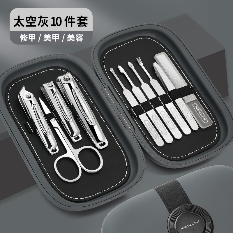 Empuje casero cucharas de orejas tijeras de uñas en stock set tijeras de belleza tijeras de piel muerta tijeras de manicure de canal inclinado