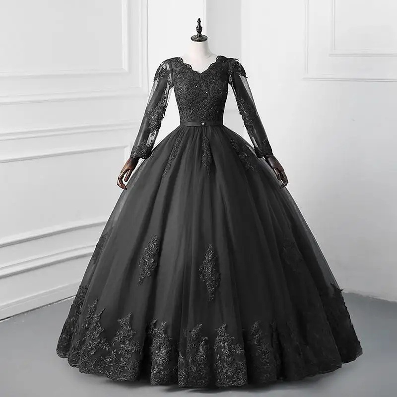 Traje en solitario 2025 nuevo estilo hilo de color música vocal bel canto prueba falda de tutú vestido de anfitrión mujer sexy retro