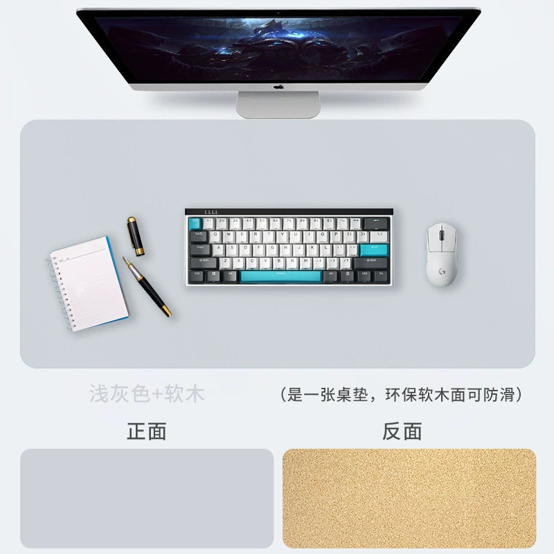 Alfombrilla de ratón resistente a la suciedad Alfombrilla de escritorio de oficina para computadora portátil antideslizante Juego para niñas Alfombrilla de ratón simple patrón LOGO