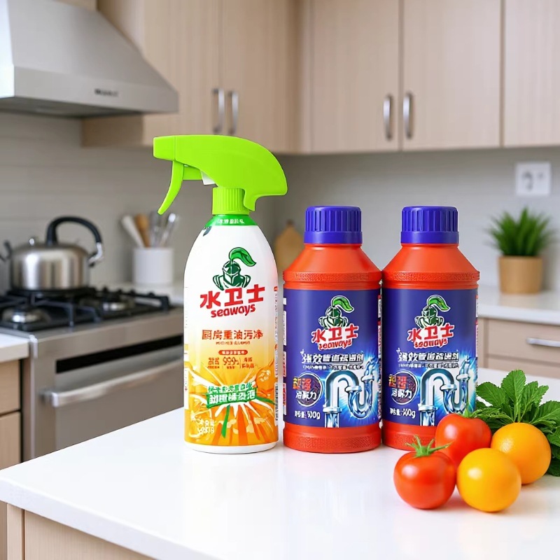 Water Guardian Kitchen Grease Cleaner and Pipe Unclogging Agent Combination Liquid Effectively Dissolves Toilet and Kitchen Grease
