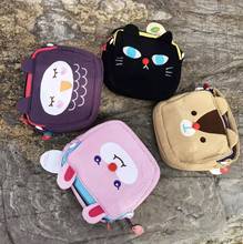 原單外貿出口韓國雙層刺綉可愛兒童零錢包斜挎包手拎包幼兒園贈品