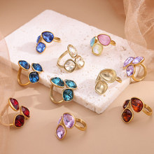 ��ɫ�Ѹֽ���18K�ƽ𿪿ڽ�ָˮ�η���ˮ��Ԫ����ʯ�����ָ