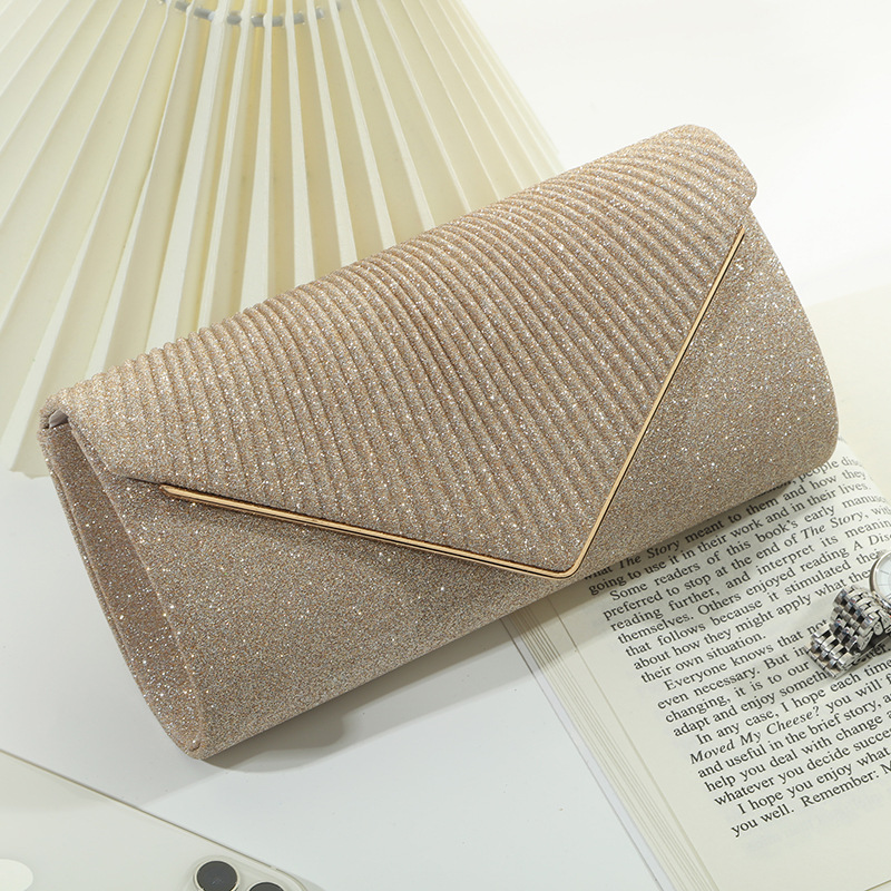Polyester Solid Color Square Evening Bags display picture 3