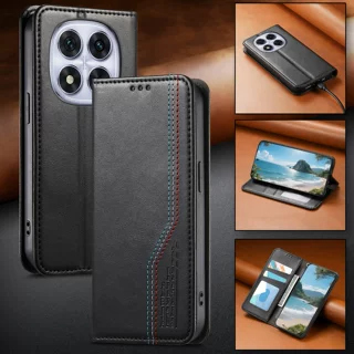适用于红米Note17手机壳磁吸腕带17T纯色商务小米PocoF9Pro保护套