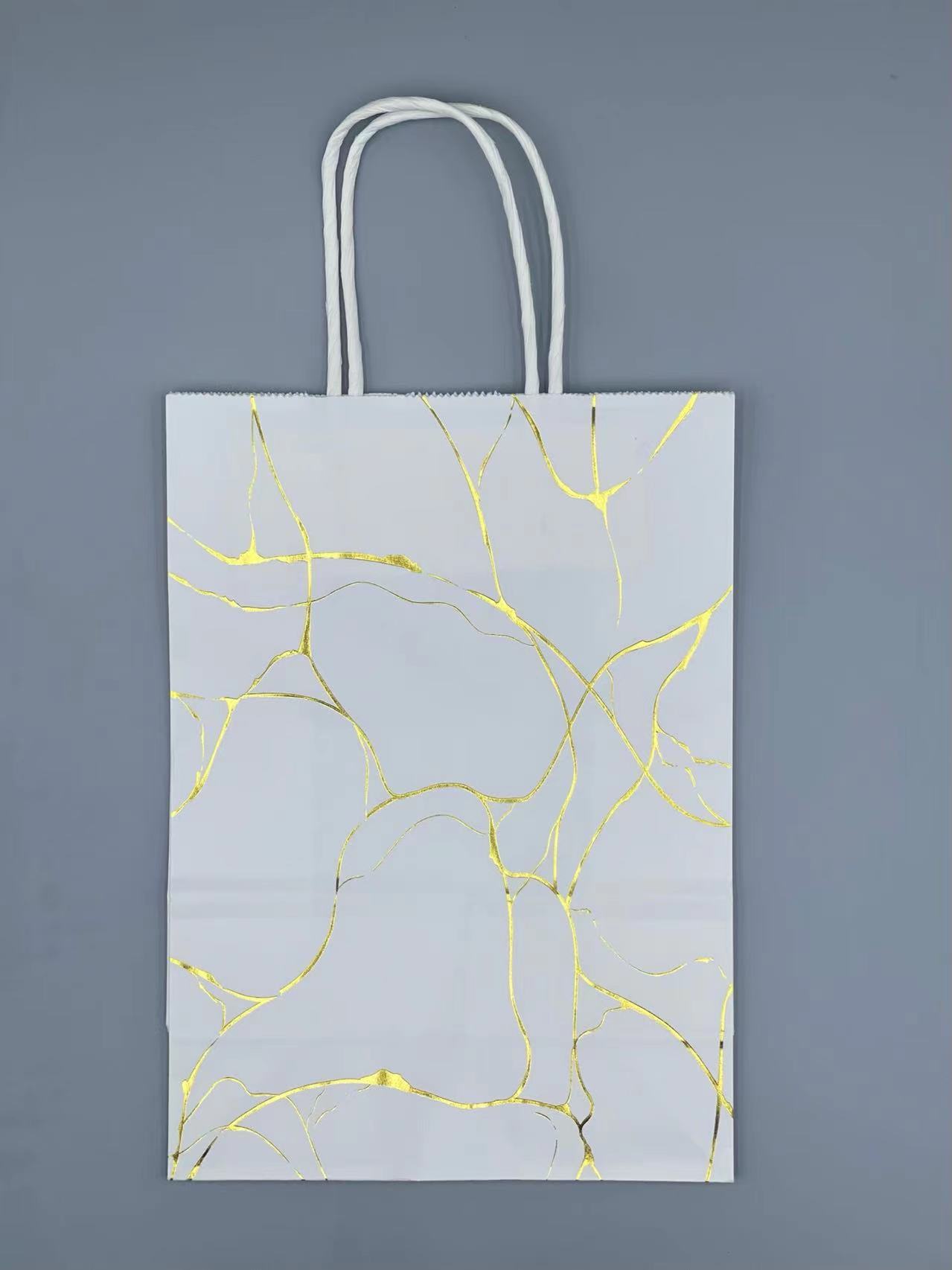 Patrón de mármol bronceado-blanco; 16*22*8cm