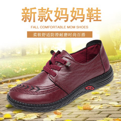 Old Beijing Cotton Shoes Spring New Women's Slip-on Shoes Non-slip Soft Casual Bottom Comfortable Mid-aged and Elderly Mother Shoes