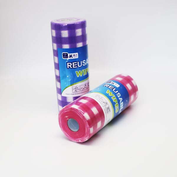 Kitchen Non-woven Fabric No-wash Rag Absorbent Fiber Blue Car Rag Made with Multiple Specifications Point-break Roll