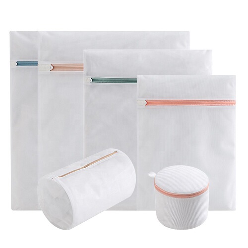 Shumi Nordic zipper laundry bag 70g thickened fine mesh anti-deformation underwear bra wash bag mesh bag wholesale