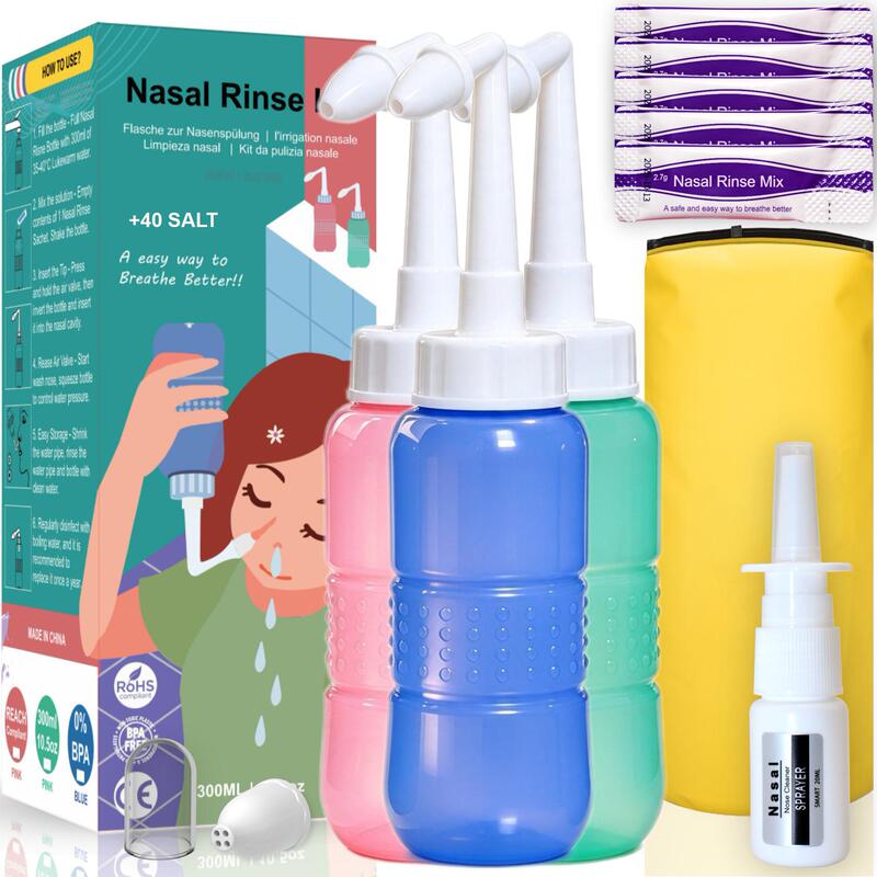 New English Yoga Nose Washing suit 5 Nose Washing Salt NETI POT Nasal Washing Amazon Cross Border Independent