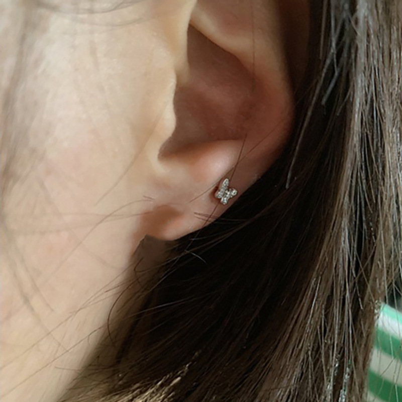 Hypoallergenic Titanium Stud Earrings For Sleeping And Healing_voghion.com