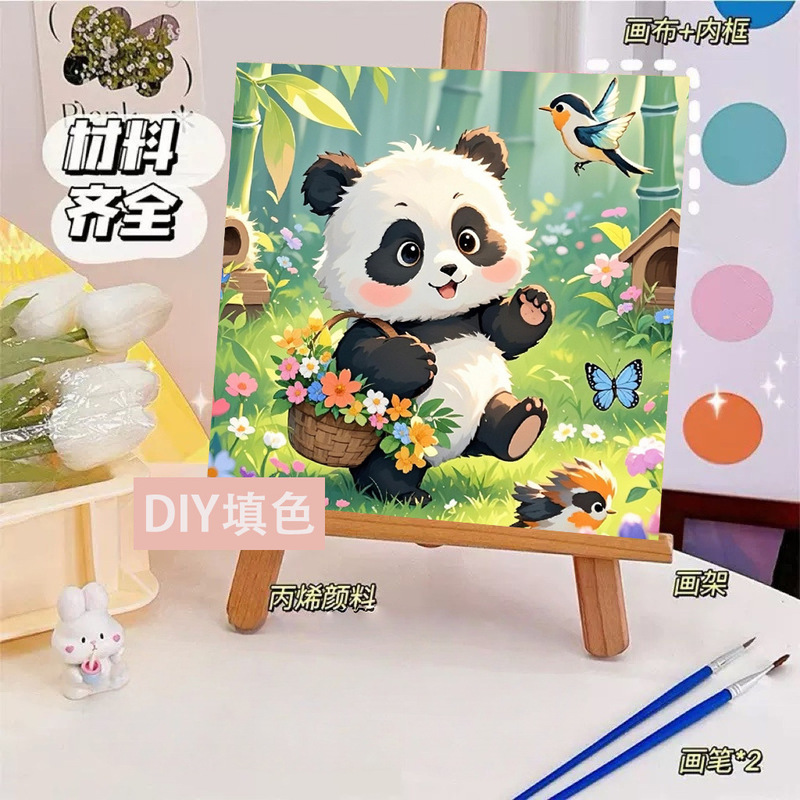 蝶デジタル油絵 diy 着色油絵子供の手描き蝶装飾絵画装飾品メーカー卸売|undefined
