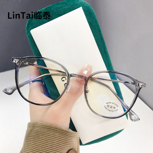 TR30173 New Cold Tea Frame TR90 Ultra Lightweight Anti-Blue Light Glasses Popular Version For Women Myopia Frame