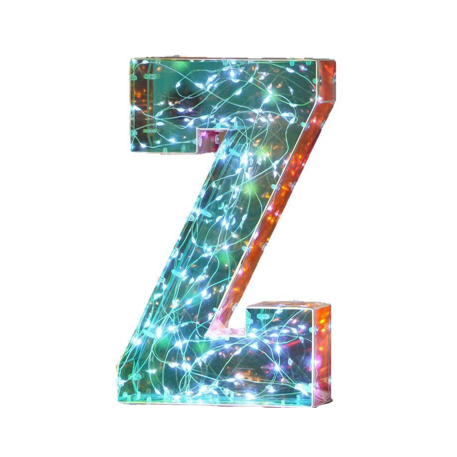 Glowing letter z