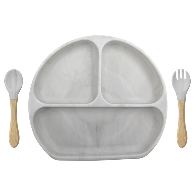 대리석 색상 (웃는 접시 나무 포크 스푼 361g)