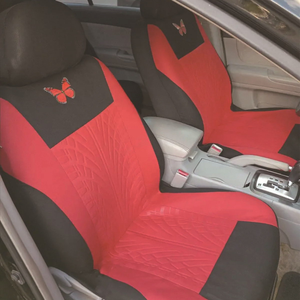 simple mariposa en relieve máquina de proceso cojín de asiento de automóvil suave y cómodo cubierta de asiento de automóvil general de cuatro estaciones