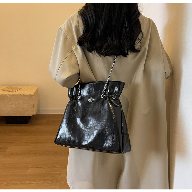 Retro dames schoudertas grote capaciteit lederen handtas_voghion.com