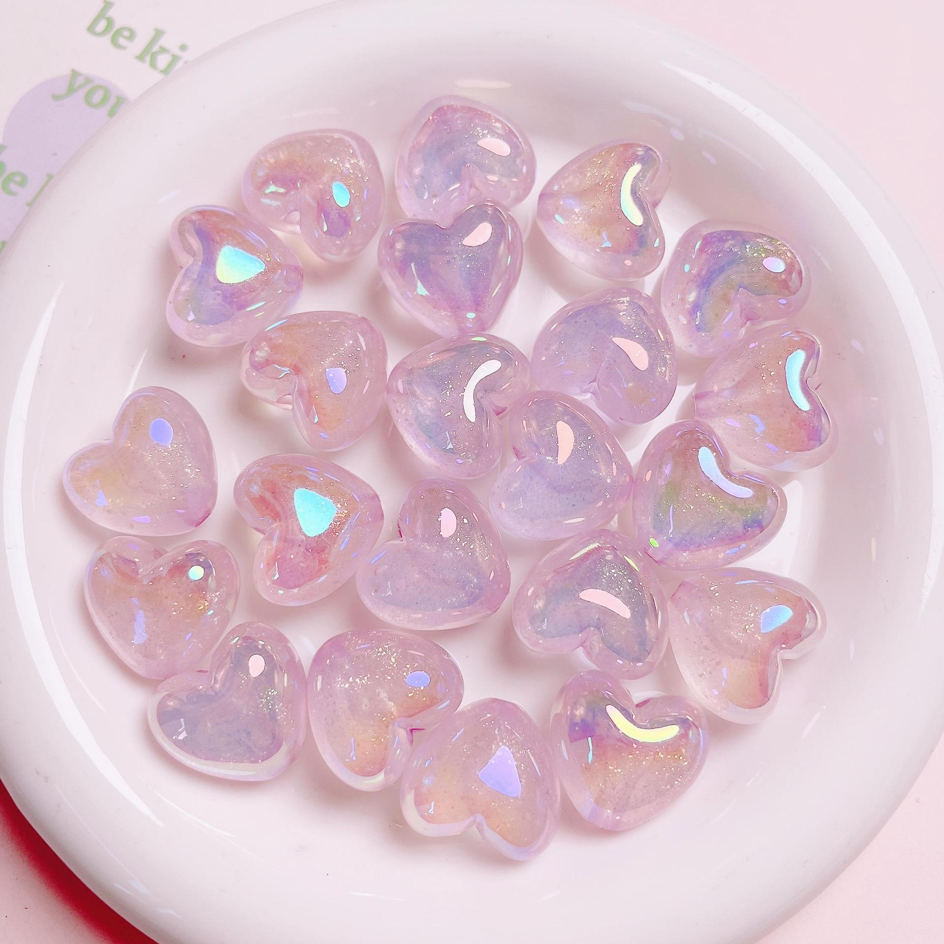 38g Weight Beads Jewelry Making Type 21*19mm Jewelry Making Size DIY Jewelry Accessories Classification 10 PCS/Package Quantity Acrylic Material Heart Shape Pattern Casual, Simple Style, Streetwear Style 10 PCS/Package 21*19mm Arylic Heart Shape DIY Jewelry Accessories Beads 2