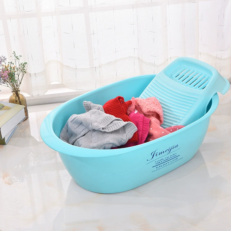 Большой толстый пластиковый детский умывальник Детская маленькая труба многоразовая детская детская прачечная ванна прямоугольная