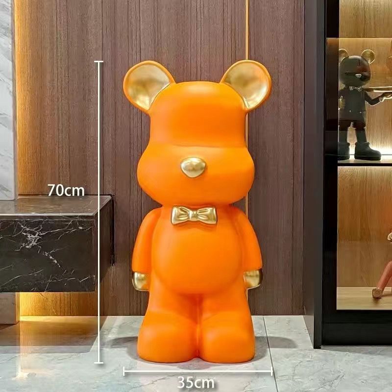 YXP 거실 돼지 저금통 폭력적인 곰 장식품 현대 빛 고급 거실 집들이 선물 실용적인 선물