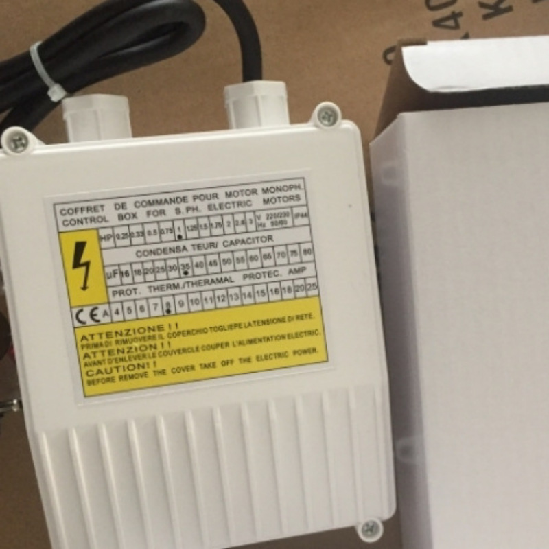 单相控制盒1hp  control box 潜水泵深井泵配件控制器跨境货源