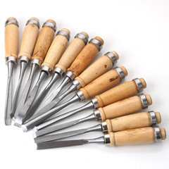 Wholesale Carving Chisels Wood Carving Floral Engraving Chisel Set Hand Carving Chisel 12-Piece Set Wood Carving Chisel Set