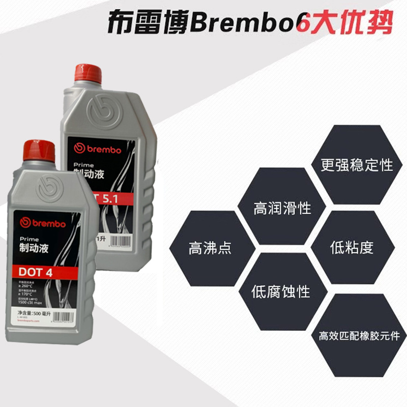 Suitable for Brembo Brake Fluid Dot4/5. Other Cars, Electric Vehicles and Motorcycles Universal Brake Fluid Italy