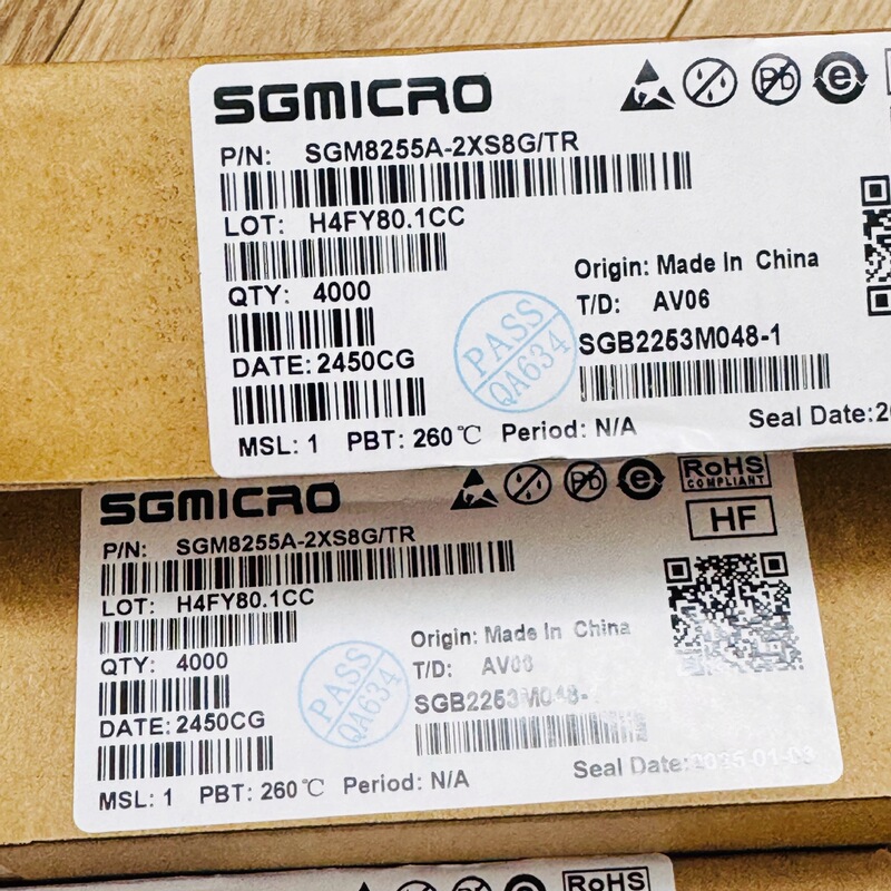 Sgm8255A-2Xs8G/Tr Operational Amplifier Original in Stock Supports Invoice Order Shengbang Micro Official Website