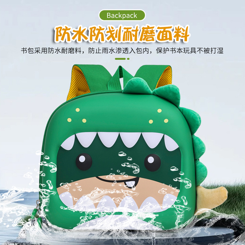 Bolsa infantil transfronteriza dinosaurios de dibujos animados bolsas escolares para niños en jardín de infantes nuevas mochilas preescolares respirables lindas