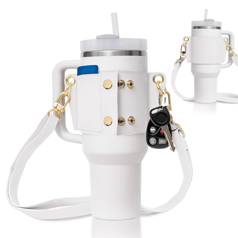 水瓶架皮革背帶