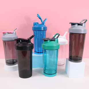 Factory wholesale outdoor convenient portable single-layer plastic cup protein powder shake cup sports fitness milkshake cup