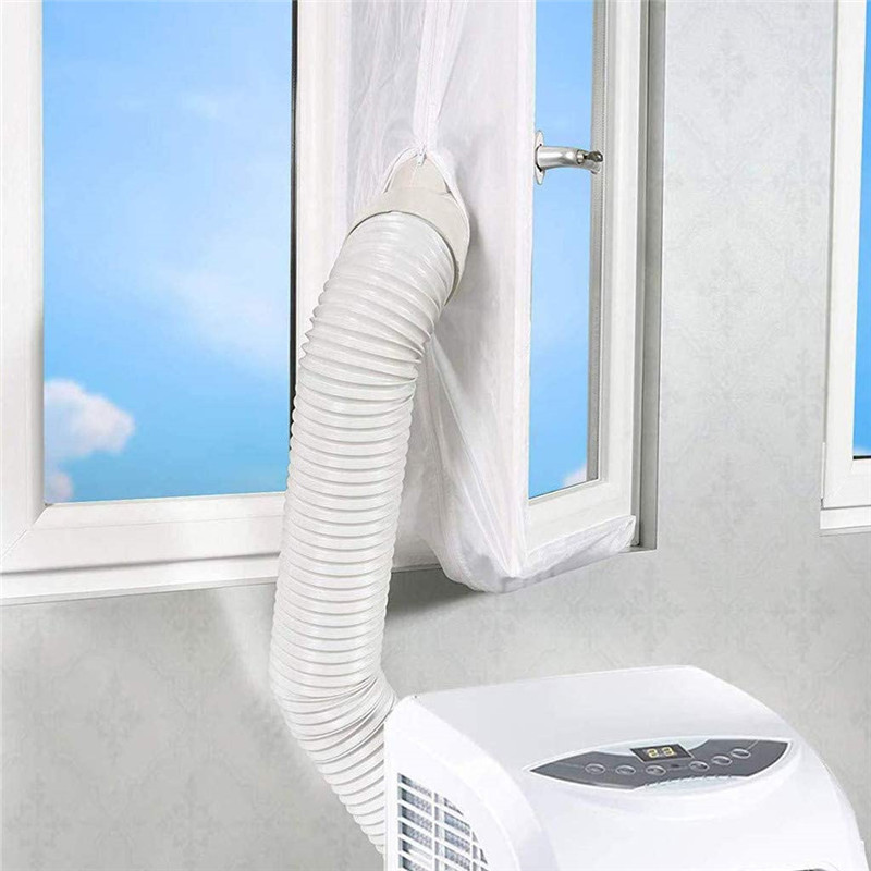 Sliding Door Sealing Cloth Mobile Air Conditioner Sealing Soft Cloth Two Holes Empty Window Sealing Cloth Air Conditioner Baffle Windshield Cloth