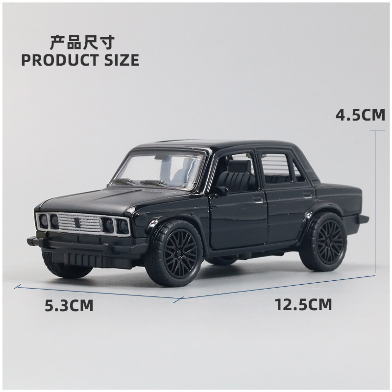 (2개) 컬러 박스 1:36 복고풍 자동차 어린이 합금 자동차 다시 택시 시뮬레이션 장난감 모델 인형 기계