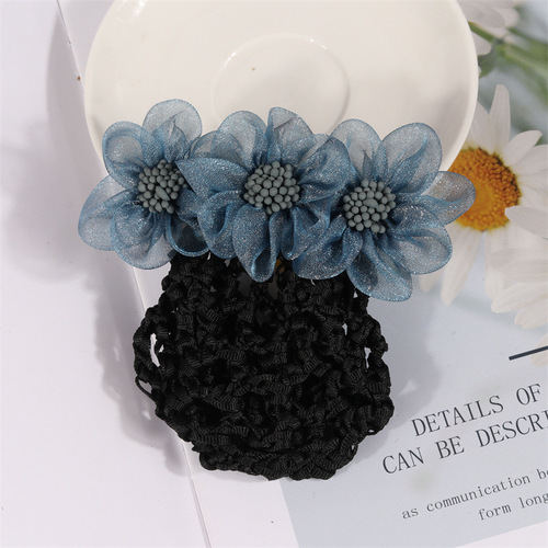 Factory Net Hair Nurse Hair Flower Hair Net Work Occupation Korea Hotel Bank Plate Hairpin Net Pocket Wholesale