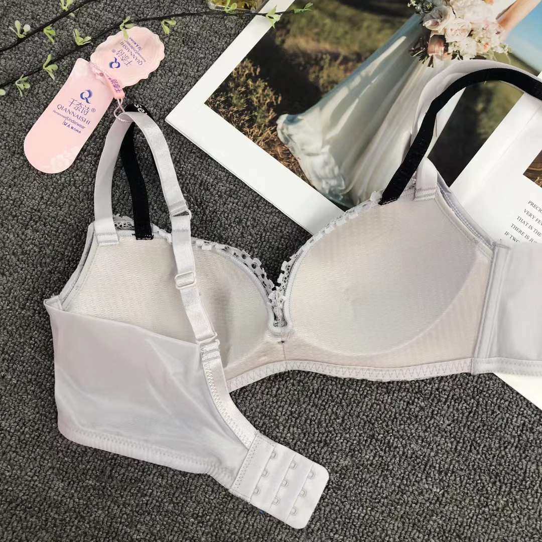 Sujetador de encaje hueco cintura ajustable que adelgaza el sujetador pequeño pecho empuja hacia arriba la ropa interior cómoda empuja hacia arriba el sujetador sin costuras