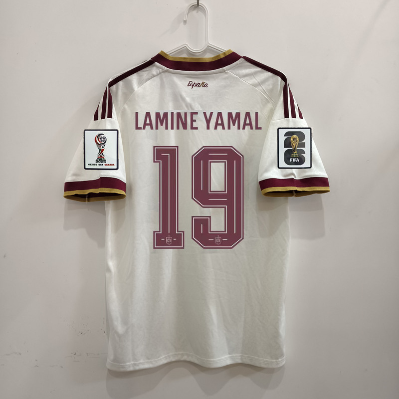 2026 World Cup Spain L Away Jersey No. 19 Yamal 20 Pedri Rodri Fan Football Jersey