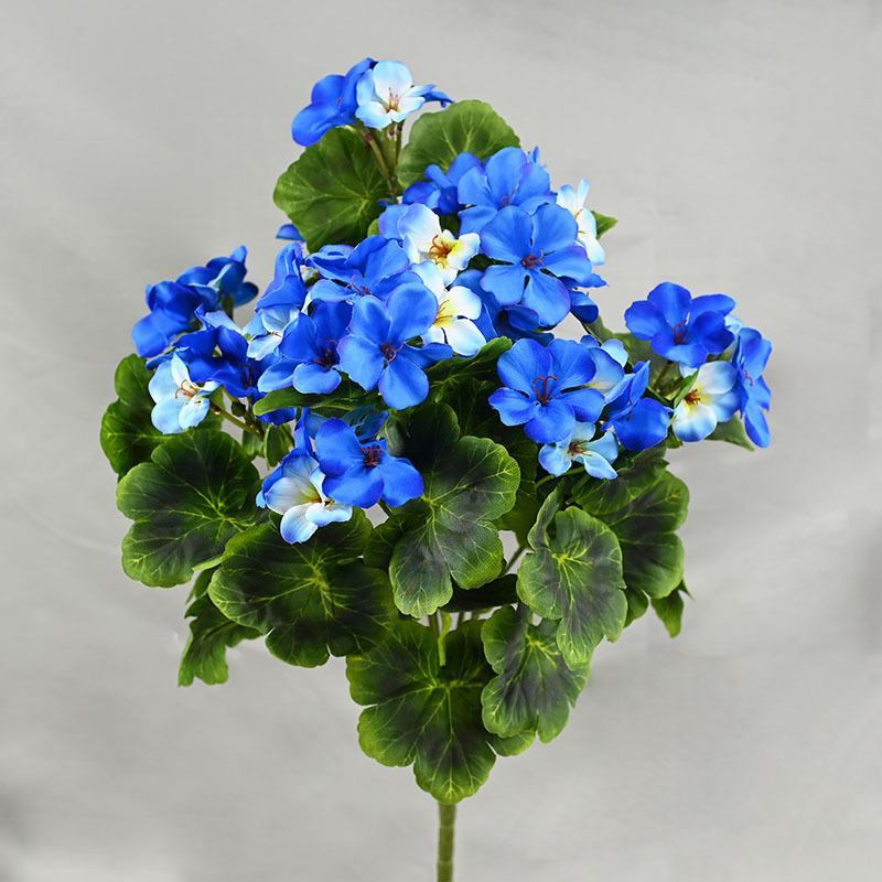 Flor al por mayor imitación colorida colcha 9 Begonia flor de seda decoración de la mesa de comedor hortenida flores falsas