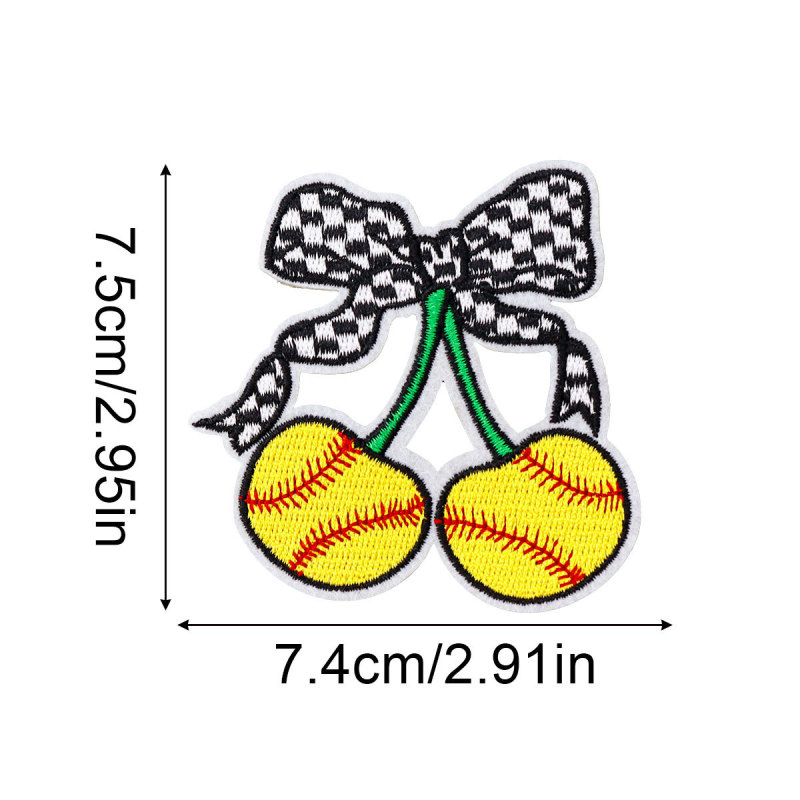 特大炎野球高密度刺繍布ステッカースポーツウェア DIY 装飾パッチステッカーソフト野球ベース|undefined