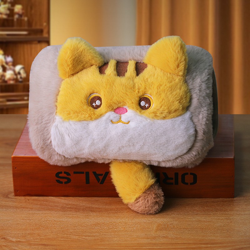 Standard hot water bag, rechargeable explosion-proof heated hand warmer, cute plush warm baby, warm hand bag wholesale