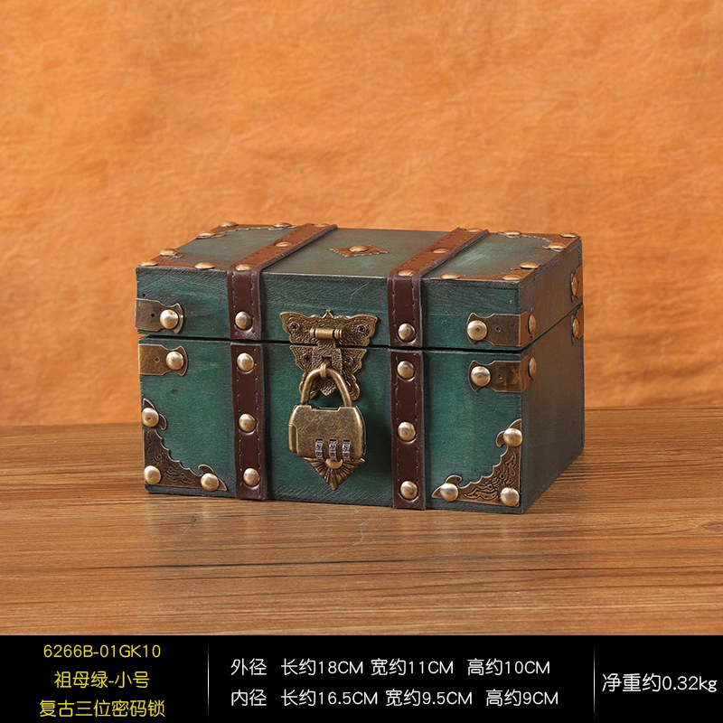 Retro wooden table storage box, wooden box