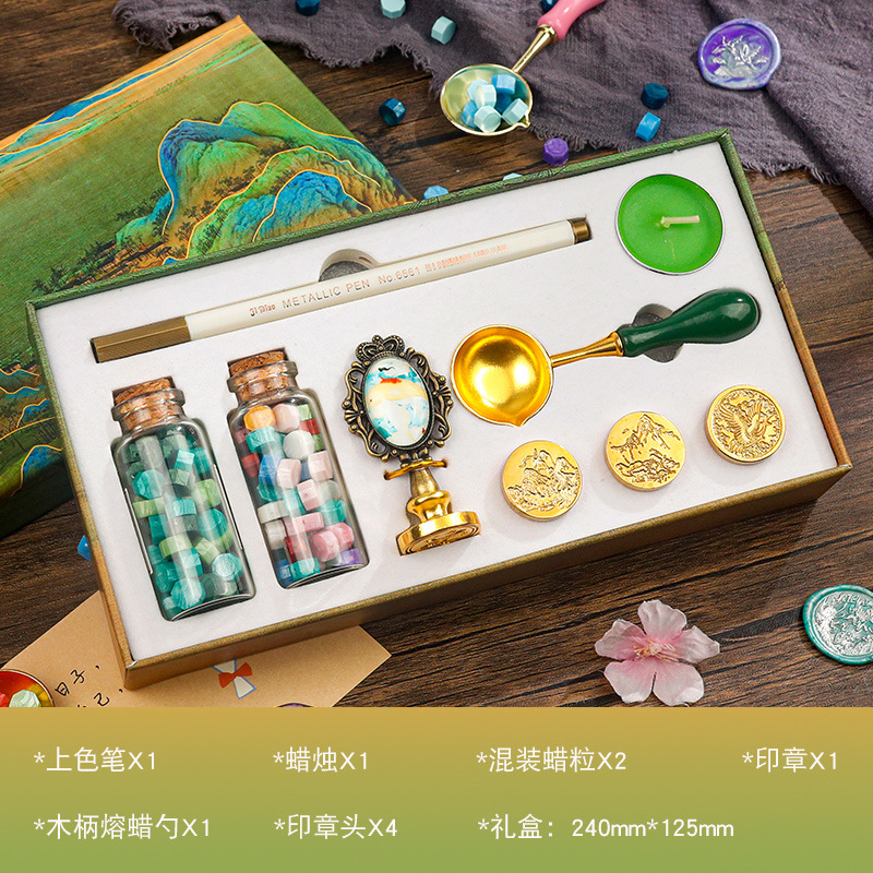 Tienda cultural y creativa Puzzle Astronaut Fire Paint Set Caja de regalo Juguetes prácticos para estudiantes de primaria y secundaria Regalo de cumpleaños creativo