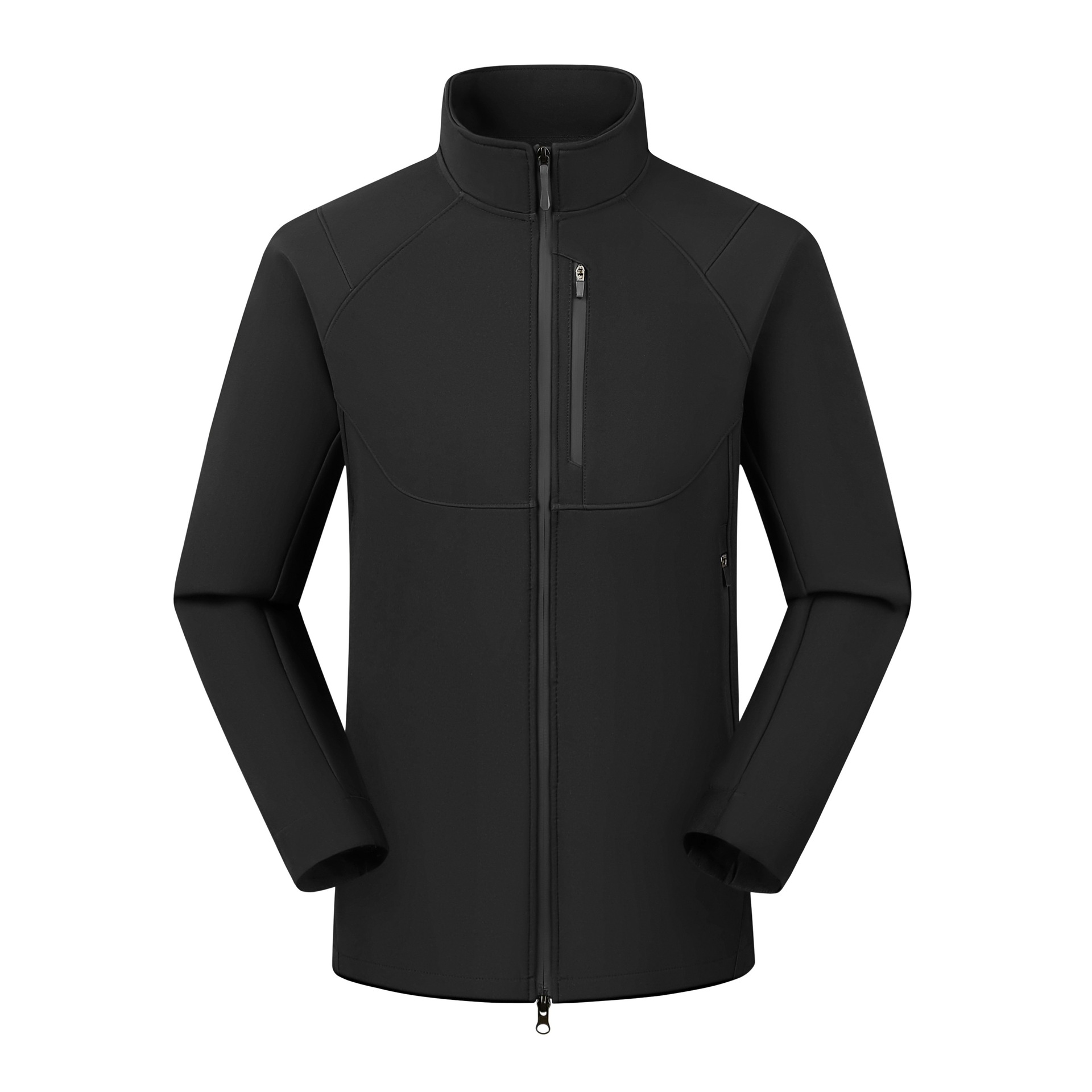 Chaqueta Impermeable de Cuello Alto Unisex de Mezcla de Fibra Sintética, De Secado Rápido, Impermeable, para Senderismo